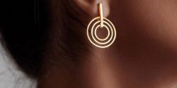 مدل گوشواره طلا جدید + طرح های جدید از گوشواره طلا حلقه ای