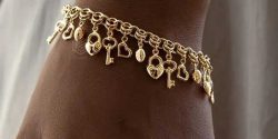 مدل دستبند طلا قلب + جدیدترین مدل دستبند طلا با آویز قلب