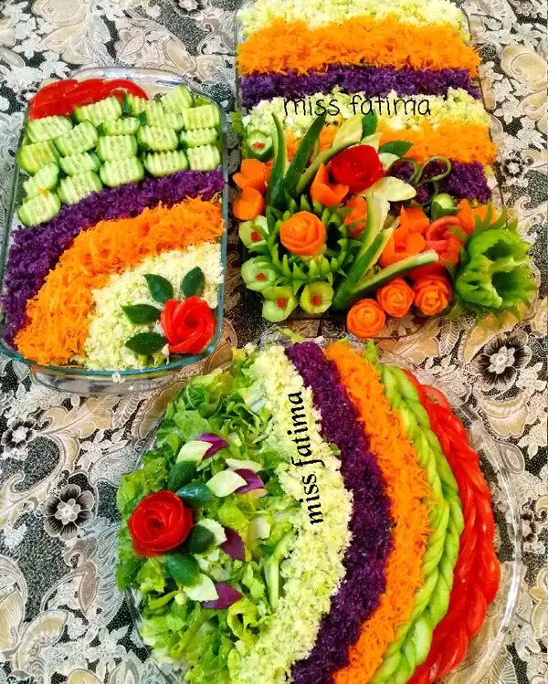 تزیین سالاد برای مهمانی