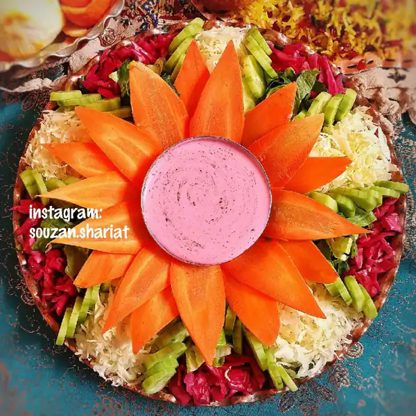 تزیین سالاد برای مهمانی