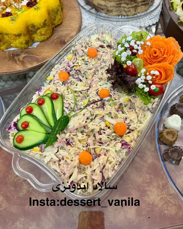 تزیین سالاد برای مهمانی