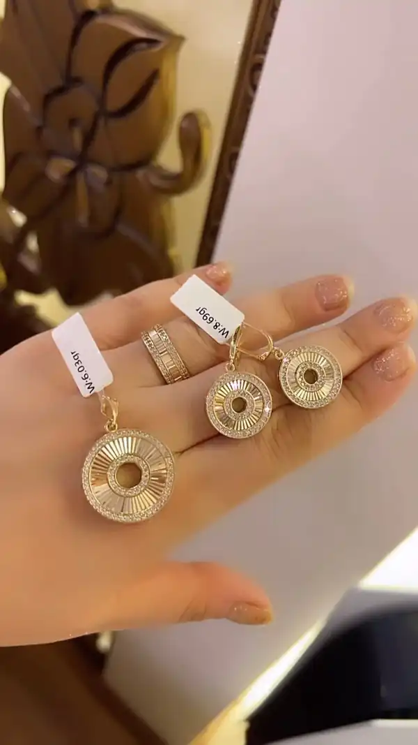 مدل نیم ست طلا حلقه ای