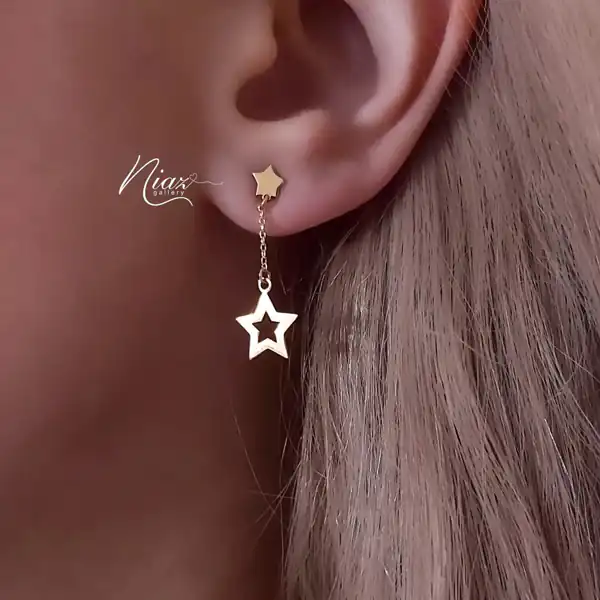 گوشواره طلا مدل ستاره