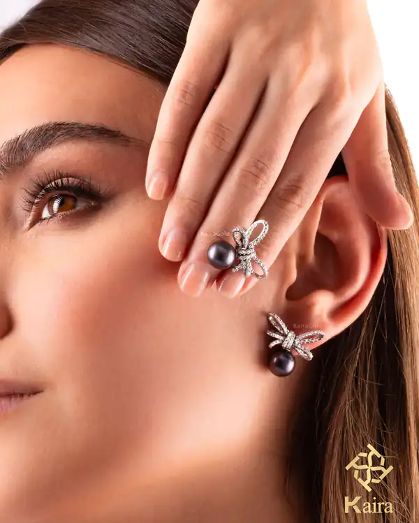 مدل گوشواره طلا پاپیون