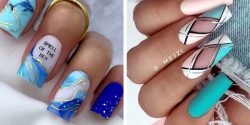 طراحی ناخن آبی + شیک ترین طراحی ناخن های آبی رنگ