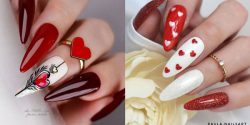 طراحی ناخن قلب ساده + شیک ترین طرح ناخن قلبی ساده