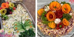 تزیین سالاد اندونزی + بهترین تزیین برای سالاد اندونزی مجلسی