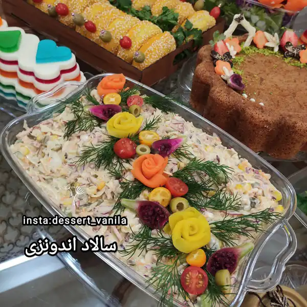تزیین سالاد اندونزی