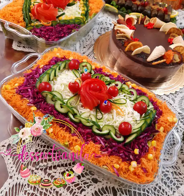 تزیین سالاد فصل برای مهمانی
