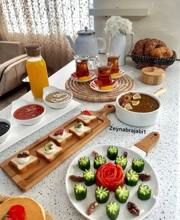تزیین صبحانه