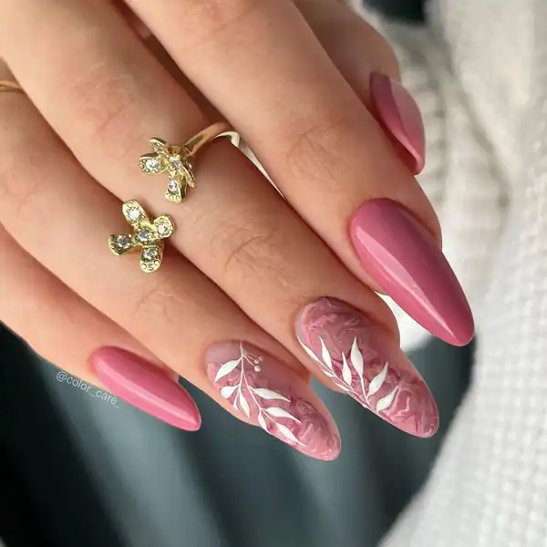طراحی ناخن بلند گرد