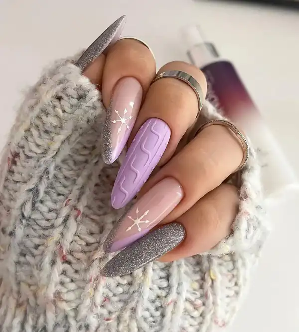طراحی ناخن بلند تیز