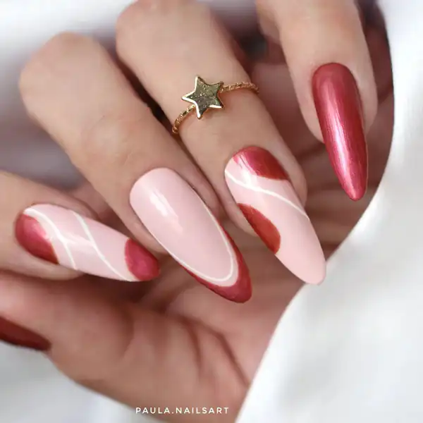 طراحی ناخن بلند تیز
