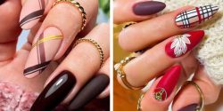 طراحی ناخن چهارخونه + طرح ناخن های خوشگل چهارخونه