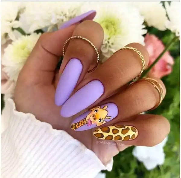 طراحی ناخن دخترانه کیوت