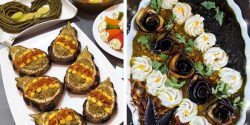 تزیین کشک بادمجان مجلسی + ایده های تزیین کشک بادمجان