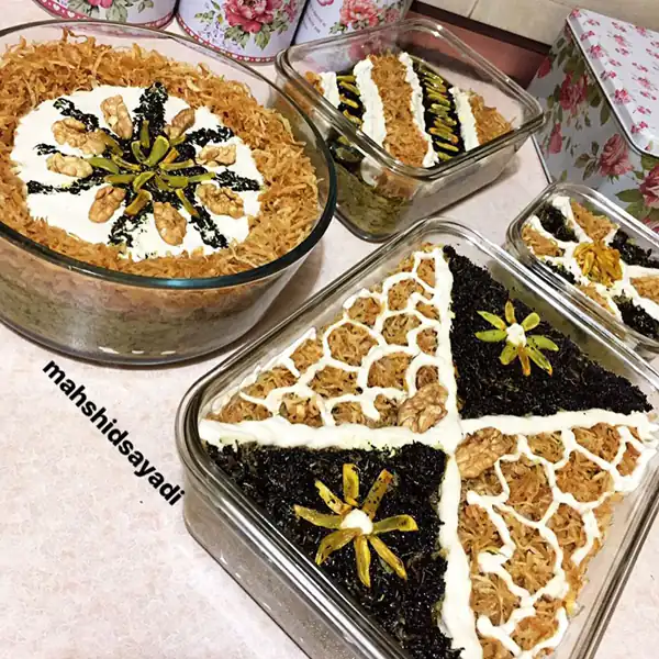 تزیین کشک بادمجان مجلسی