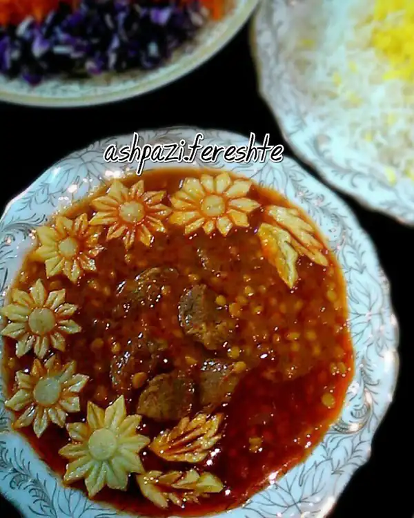 تزیین خورش قیمه