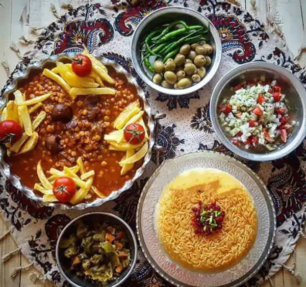 تزیین خورش قیمه