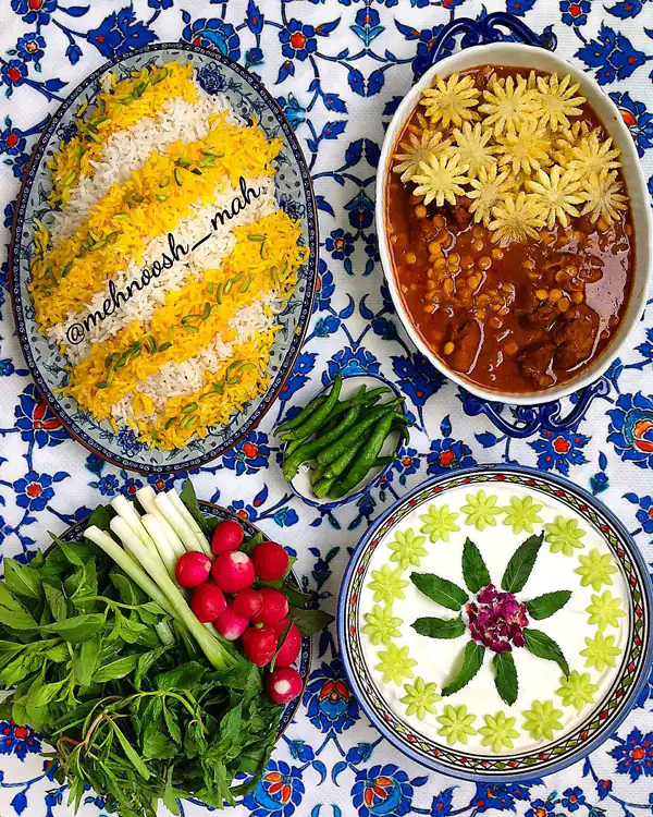 تزیین خورش قیمه