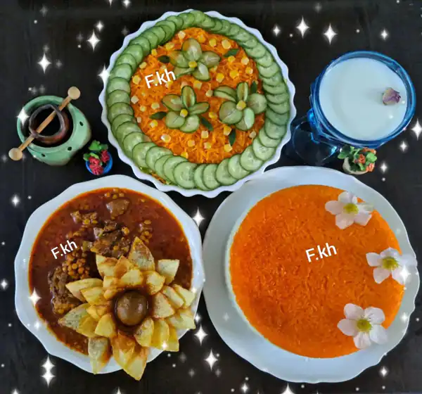 تزیین خورش قیمه