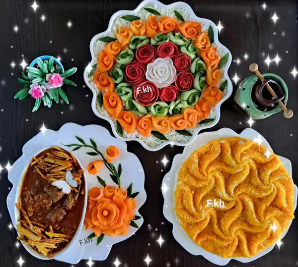 تزیین خورش قیمه