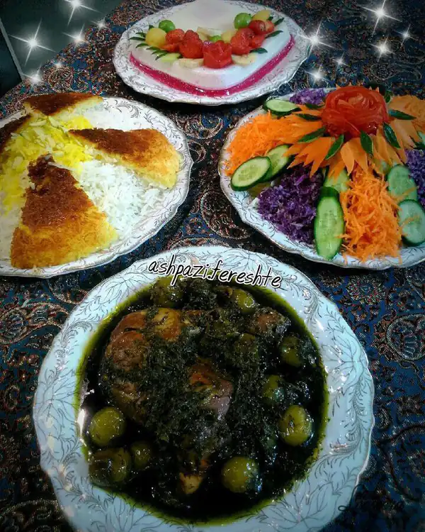 تزیین سالاد فصل ساده