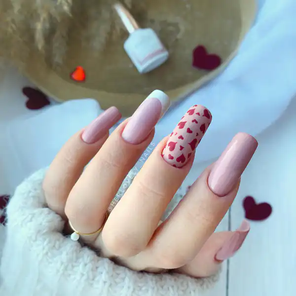 طراحی ناخن مدل قلب