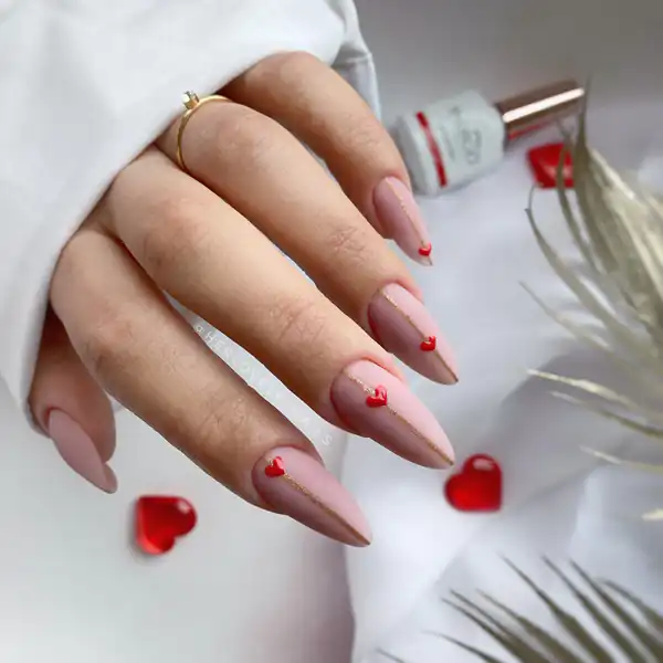طراحی ناخن مدل قلب
