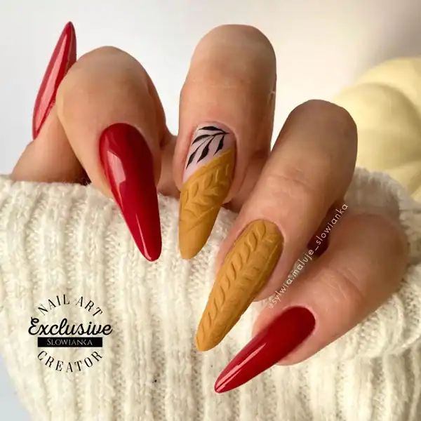 طراحی ناخن پاییزی