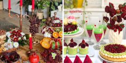 تزیین میز شب یلدا جدید + جدیدترین تزئین میز شب یلدا امسال