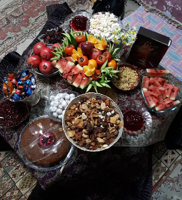 تزیین میز شب یلدا جدید