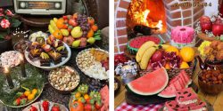 تزیین شب یلدا آسان + مجموعه ایده های ساده برای شب یلدا