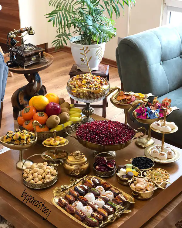 تزیین شب یلدا ایرانی