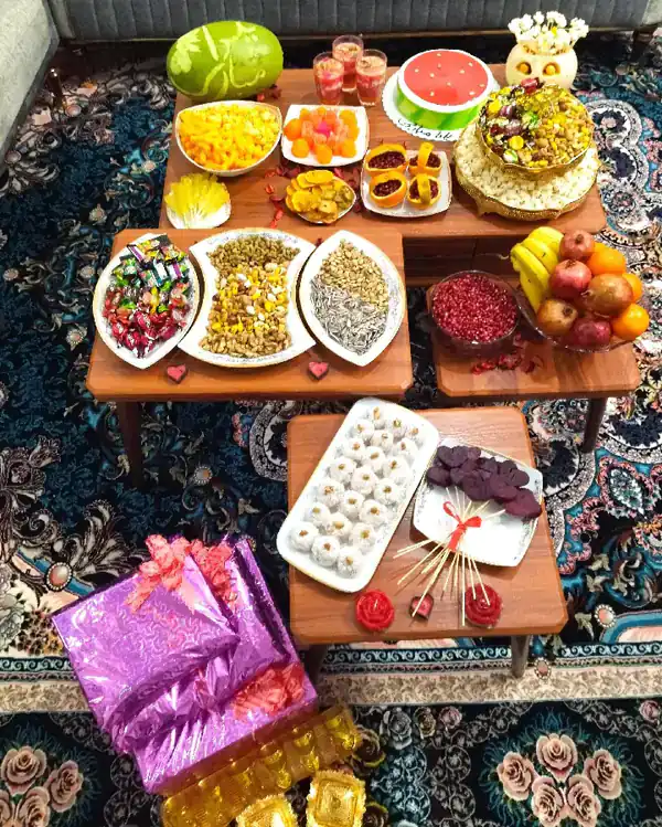 تزیین شب یلدا ساده