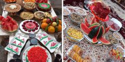 ایده تزیین شب یلدا ساده + مجموعه تزیین های ساده یلدایی