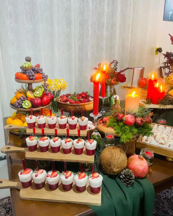 جدیدترین تزیین میز شب یلدا