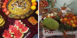 تزیین میز شب یلدا عروس + ایده برای تزئین میز شب یلدا عروس