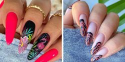 طراحی های خفن ناخن + طرح ناخن های شیک و خفن امسال