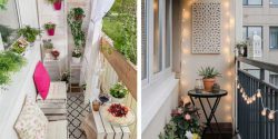 مدل چیدمان بالکن + مجموعه ایده های مدرن برای چیدمان بالکن