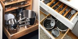 چیدمان کشو کابینت + ایده های ساده برای چیدن کشو