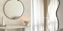 مدل آینه + مجموعه آینه های دیواری و قدی ساده برای پذیرایی