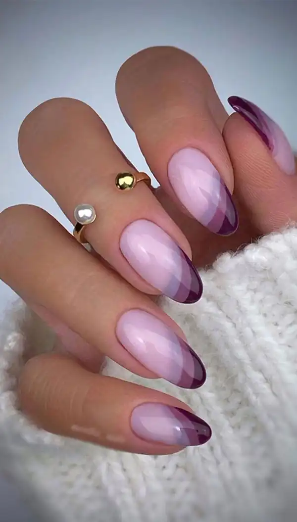 طراحی ناخن جدید بنفش
