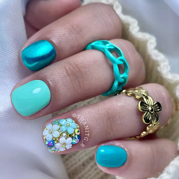 مدل طراحی ناخن کوتاه