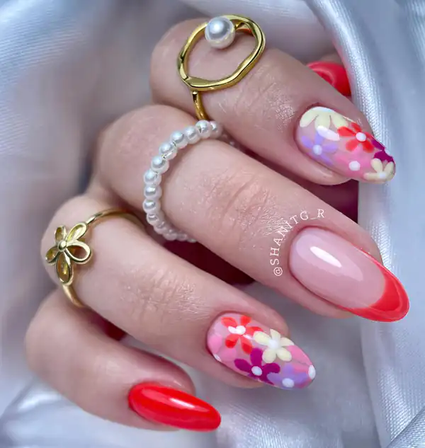 مدل طراحی ناخن شلوغ
