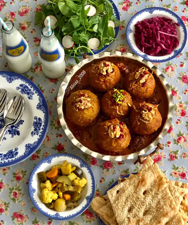 تزیین غذا ایرانی