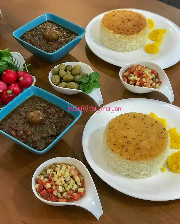 چیدمان میز شام