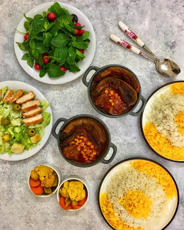 میز شام
