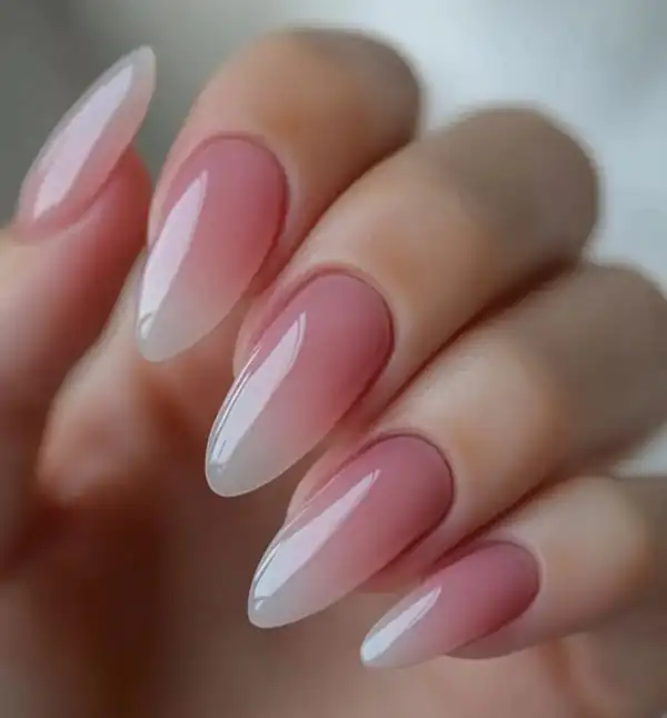طراحی ناخن آمبره صورتی