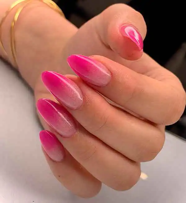 طراحی ناخن آمبره صورتی